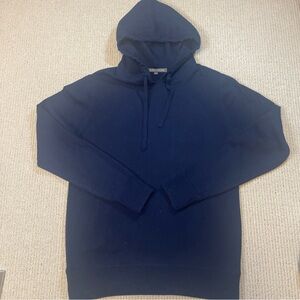 Slate & Stone Men’s Pullover Hoodie Sweater Navy Medium Wool Blend